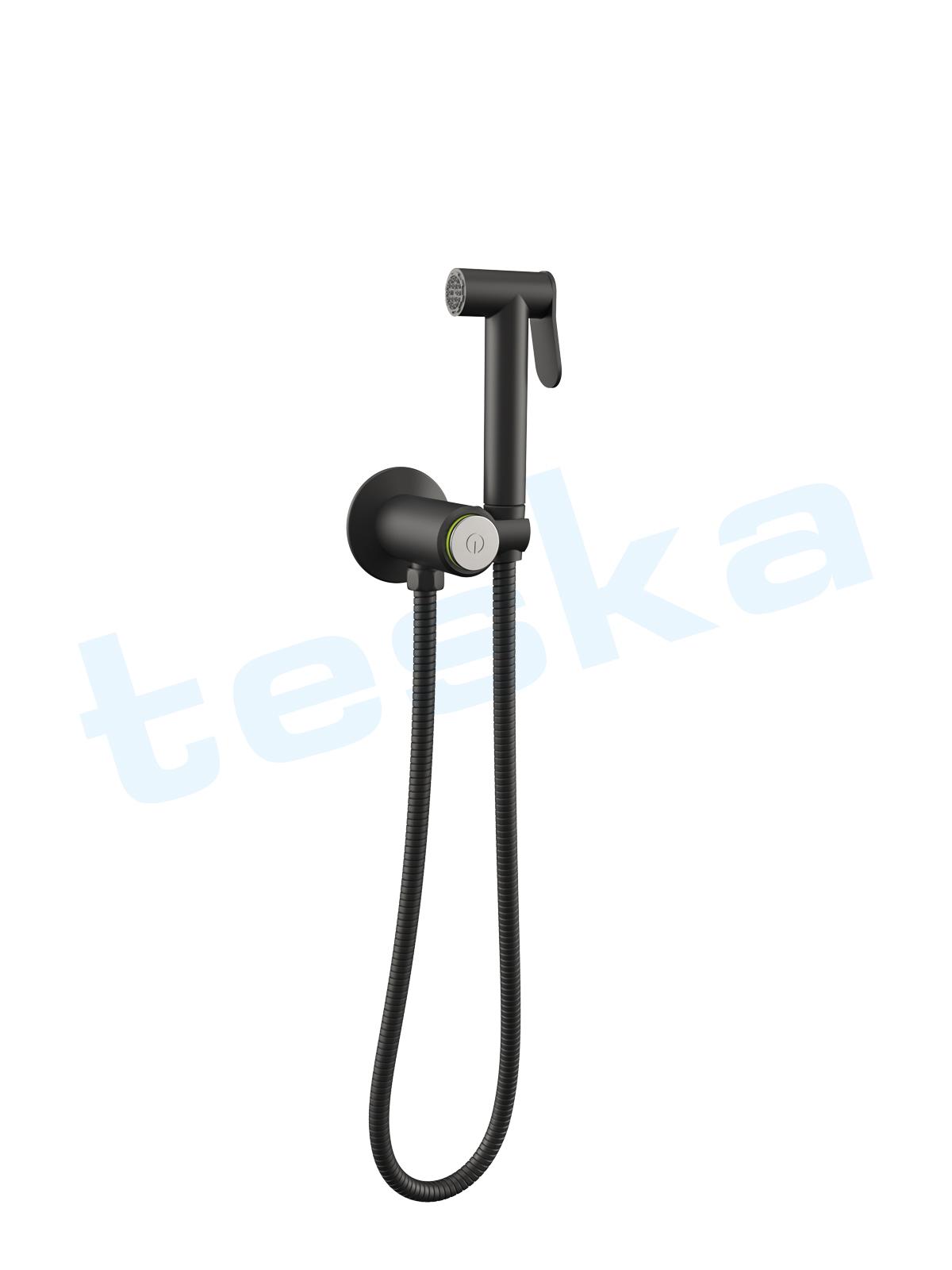 Teska Touch Matt Black 1F  гигиенический душ