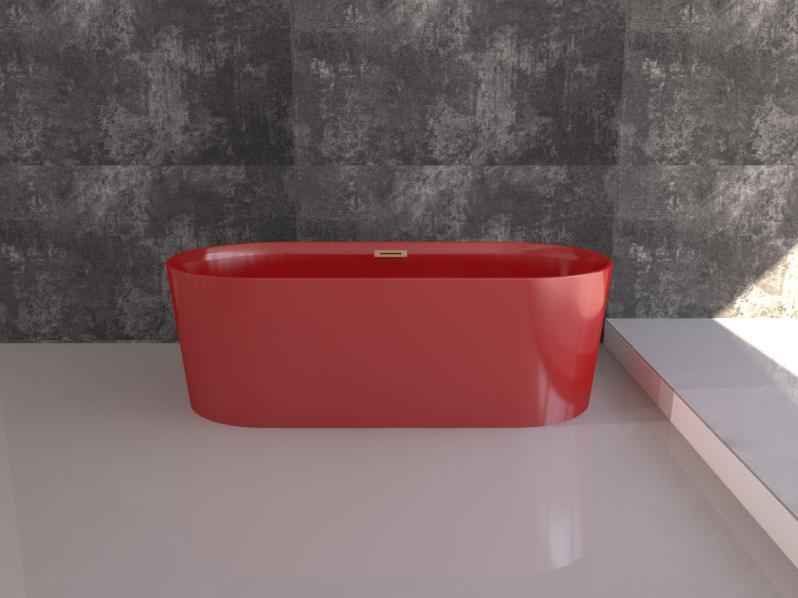SAVARONA red matt ванна 177x80