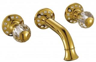 Anatolia gold crystal встроенный смеситель для раковины