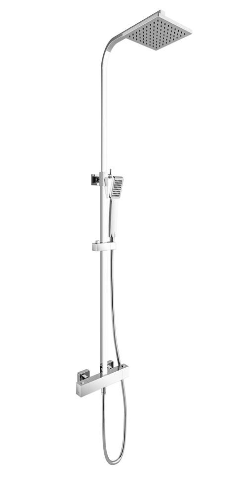 RAIN SQUARE THERMOSTATIC SHOWER BAR