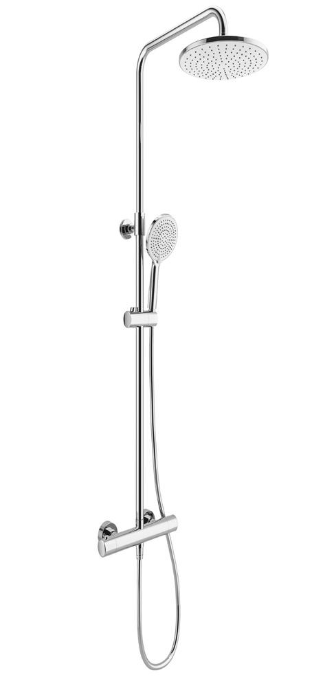 RAIN ROUND THERMOSTATIC SHOWER BAR