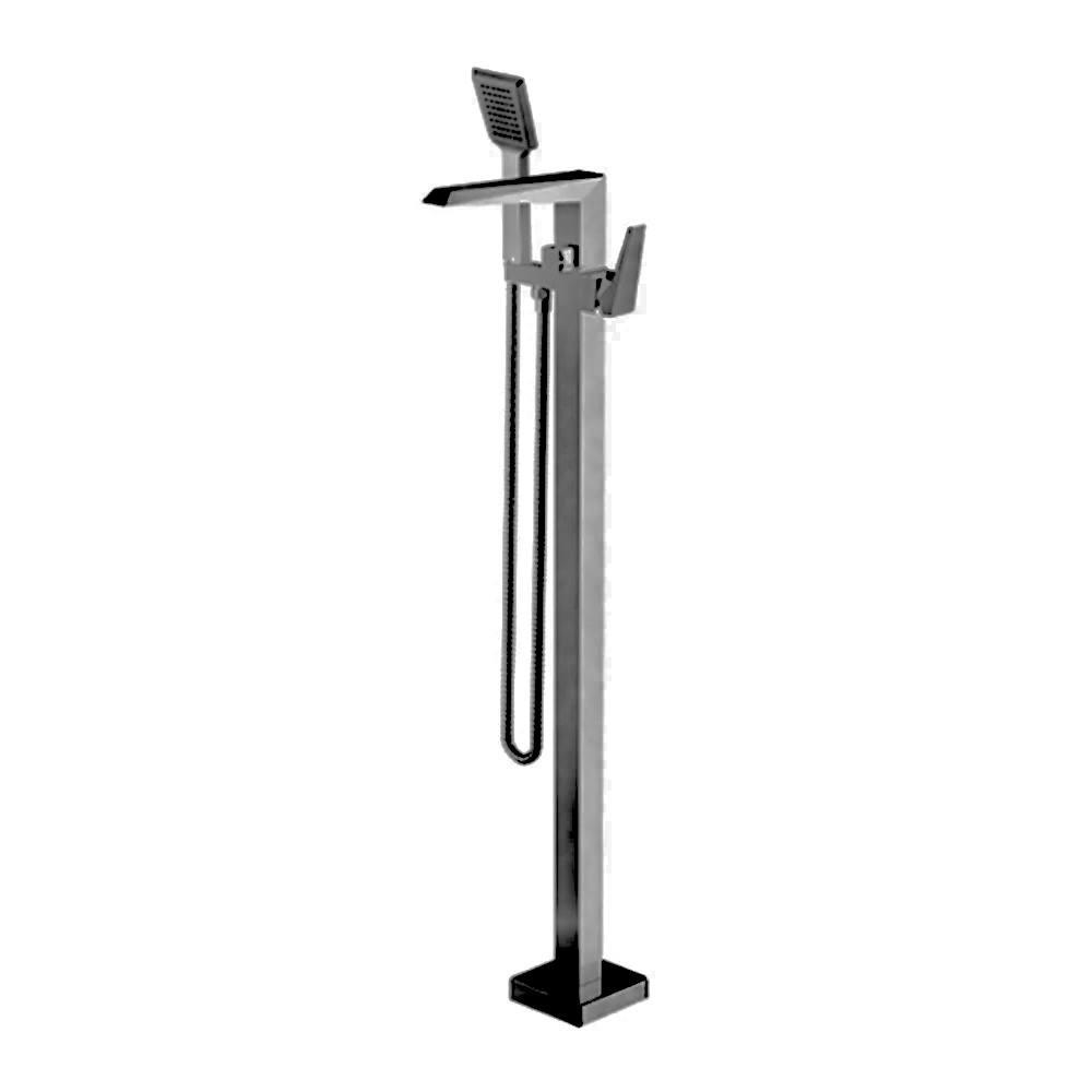 DIAMANTE black смеситель для ванны от пола 